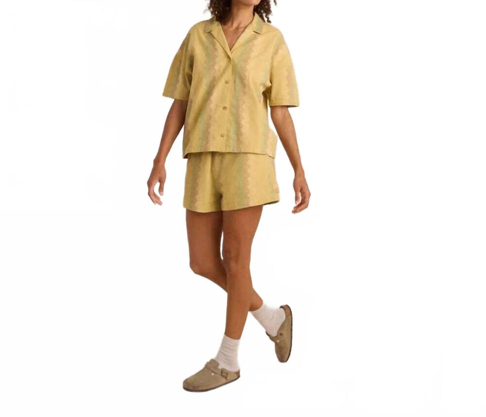 NEW ROARK riviera short sleeve shirt in fern